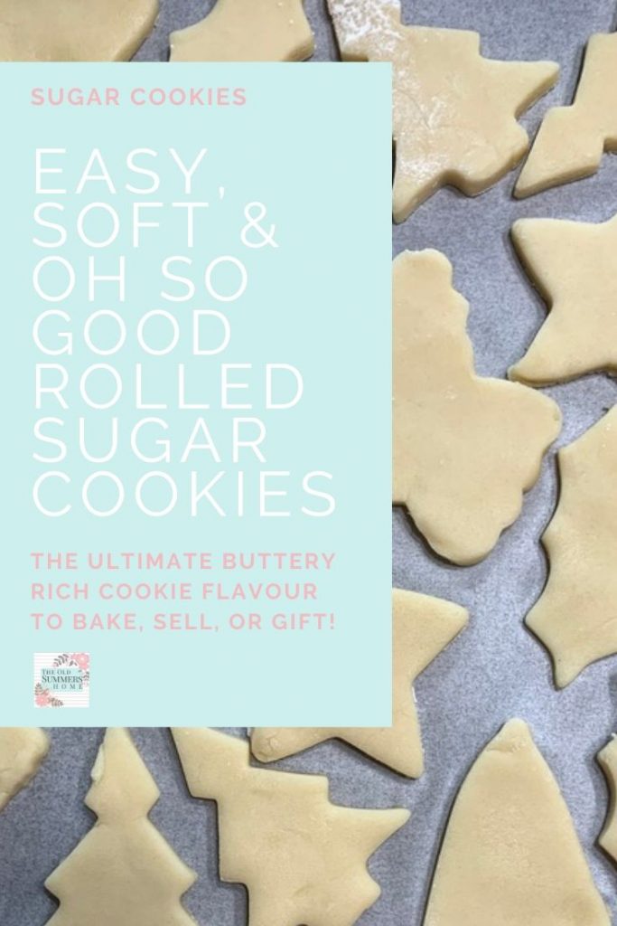 Easy soft and Oh So good! This rolled sugar cookies recipe is perfect for the holidays using your favourite cookie cutters! #ChristmasBaking #CookieRecipes #RolledSugarCookies #SugarCookiesRecipe
