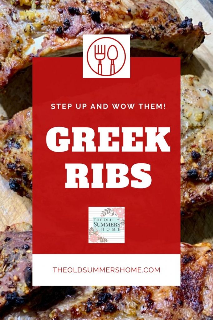Our Greek Oven Rib Recipe is simple to make. The perfect solution for busy moms making weeknight meals a snap!