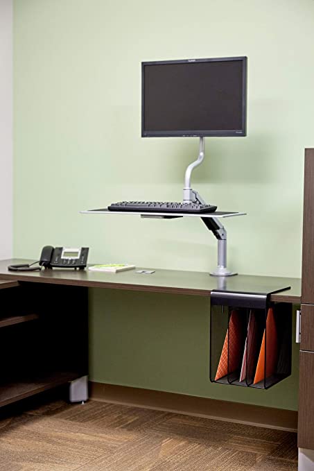 12 Creative Under Desk Storage Ideas 9 81G0BOL9fPL. AC SY679 The Old Summers Home We've gathered up some of the best under desk storage ideas on the internet to help you make the most of your limited home office space.