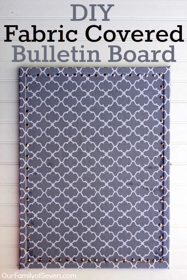 Office Decorating Ideas on a Budget 7 DIY Fabric Covered Bulletin Board 1 The Old Summers Home Make your workspace more enjoyable with these office decorating ideas on a budget. You'll be more productive with a pleasant work atmosphere!