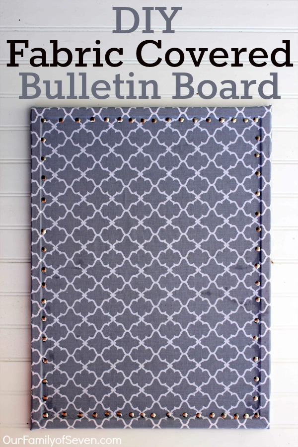 Office Decorating Ideas on a Budget 7 DIY Fabric Covered Bulletin Board 1 The Old Summers Home Make your workspace more enjoyable with these office decorating ideas on a budget. You'll be more productive with a pleasant work atmosphere!