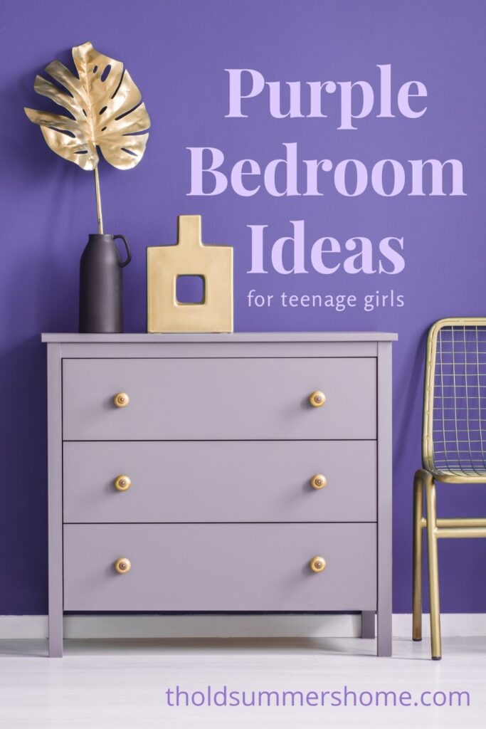 Purple Bedroom Ideas for Teenage Girls 15 Purple Bedroom Ideas The Old Summers Home Purple bedrooms make a statement! Before you start that makeover, check out these purple bedroom ideas for teenage girls. She will love her new bedroom decor!