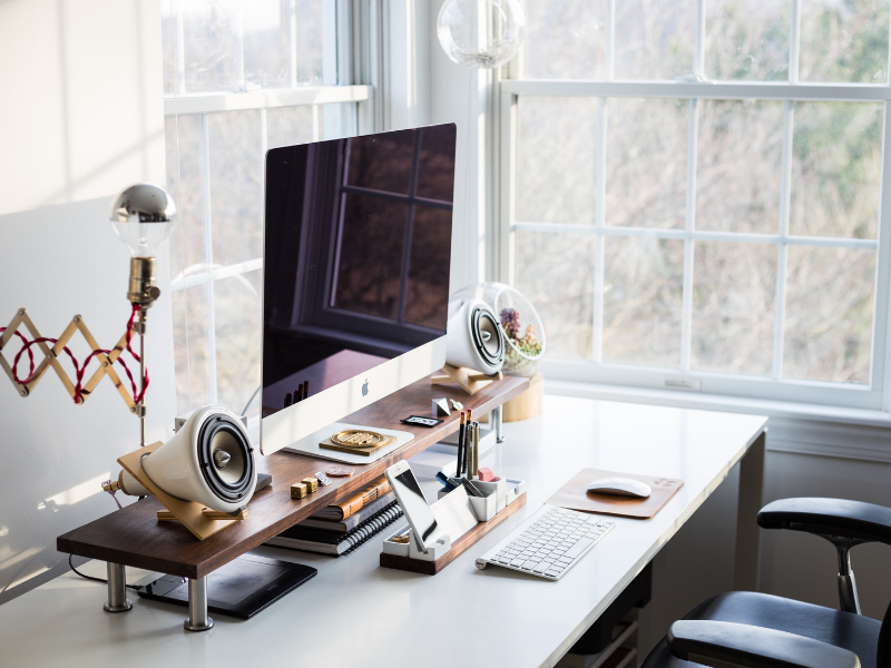 12 Creative Under Desk Storage Ideas 1 office desk The Old Summers Home We've gathered up some of the best under desk storage ideas on the internet to help you make the most of your limited home office space.