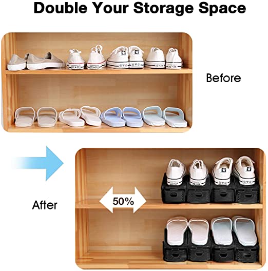 Clever Shoe Organization Ideas 3 71pVnJNFjcL. AC SX522 The Old Summers Home Get organized with this list of suggestions, products and DIY projects to help you organize shoes all over your house.