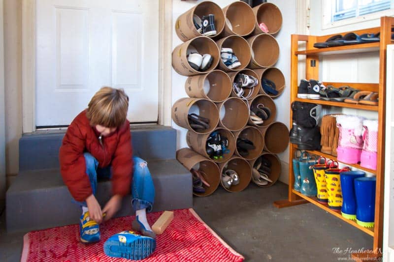 Clever Shoe Organization Ideas 8 Clever Shoe Organization Ideas 7 Easy DIY shoe cubby heatherednest.com 9 The Old Summers Home Get organized with this list of suggestions, products and DIY projects to help you organize shoes all over your house.