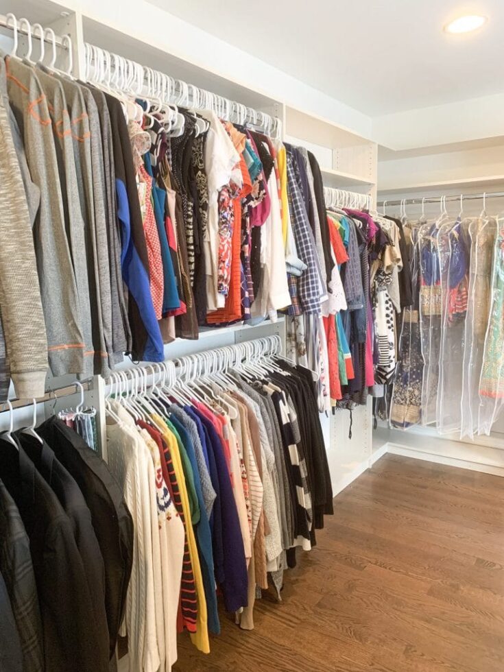 20+ Best Closet Shelf Ideas for Organization 6 color coordinated closet 768x1024 1 The Old Summers Home If you are ready to make the most of your available closet space, you will love these closet shelf ideas.