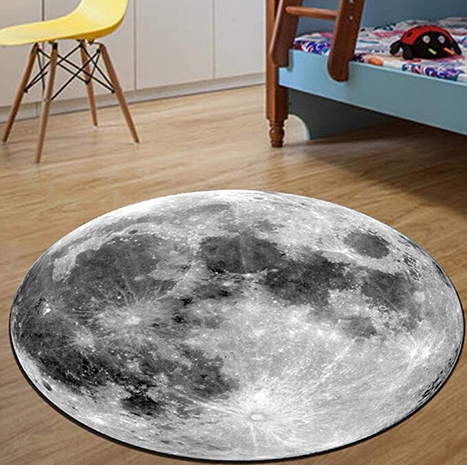 moon rug for space bedroom ideas