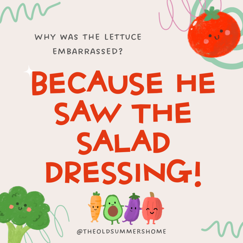 100+ Funny Vegetable Puns and Jokes: A Hilarious Harvest 3 salad dressing pun
