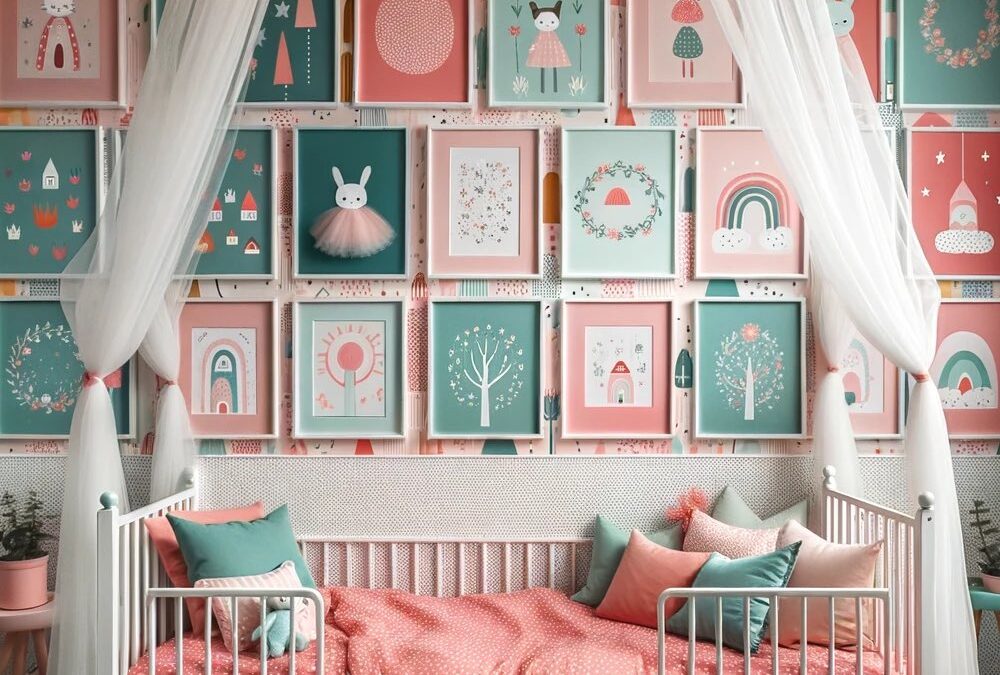 gallery wall for toddler girl bedroom ideas on a budget